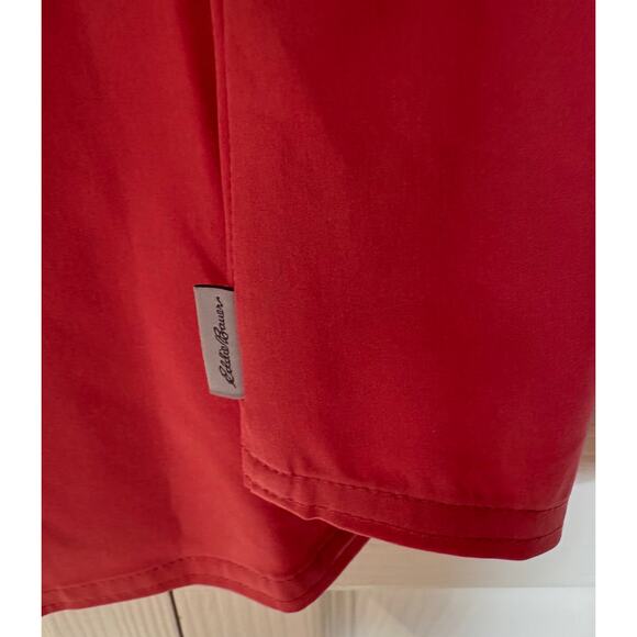 Eddie Bauer Departure shirt size large  NEW with tags attached red/orange - Picture 4 of 9